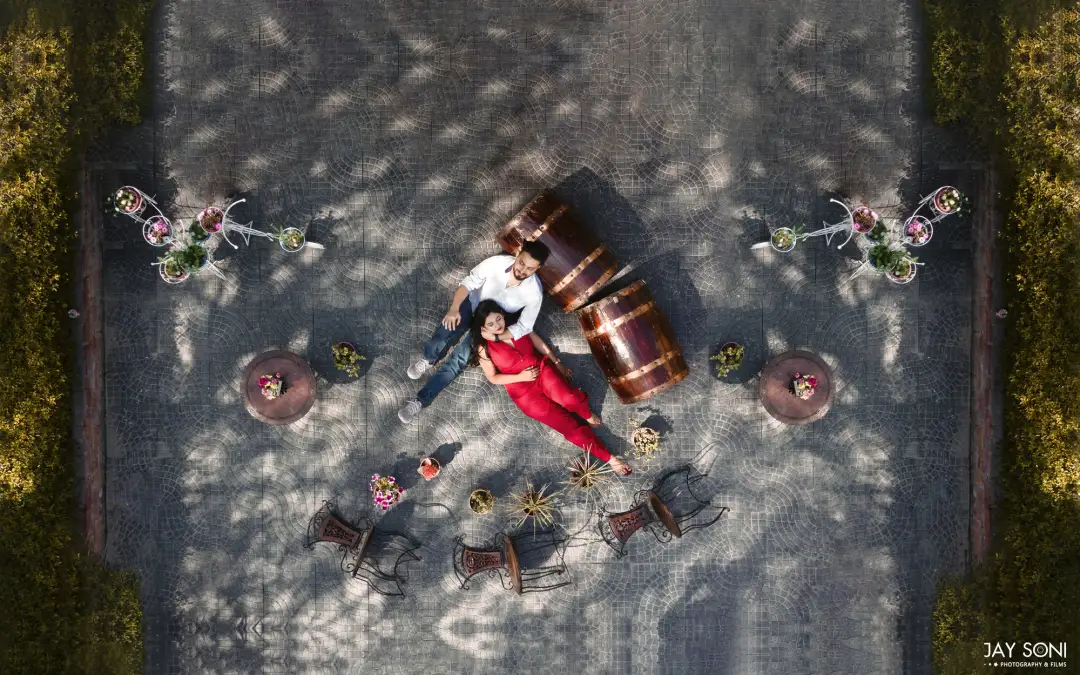 Aerial wedding dronography - Jay Soni Photography